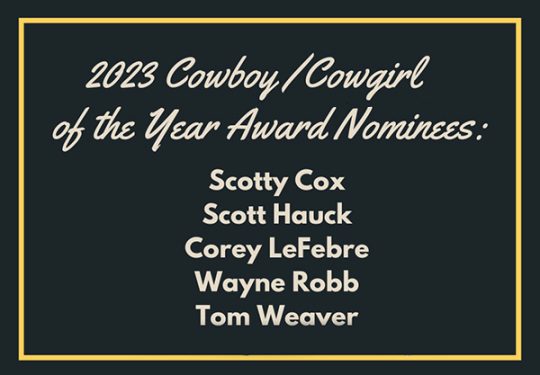 2023 Cowboy/Cowgirl of the Year Nominees