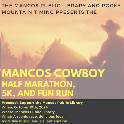 Mancos Cowboy Half Marathon, Oct. 19